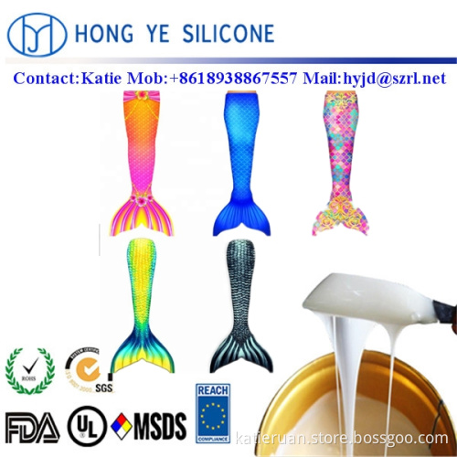 Strong simulation effect silicone mermaid tails